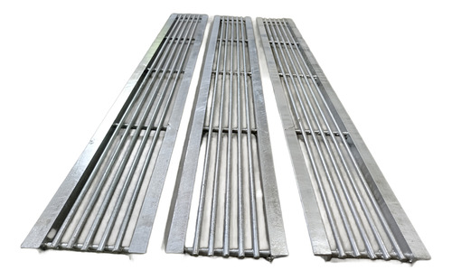 Ralo Pluvial Kit 3 Grelhas 13x100 Resistente À Veículo