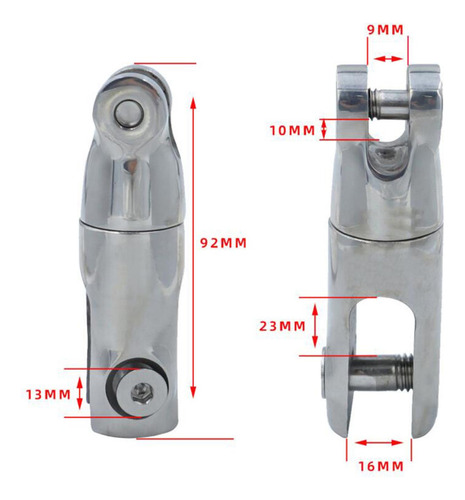 Ancla De Barco Conector Giratorio Cadena De Ancla 92 Mm