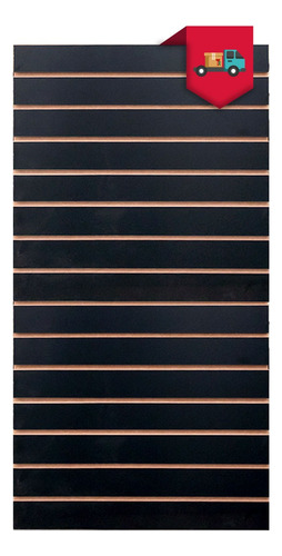 Tumin Exhibipanel - Panel Ranurado 60x122cm Negro