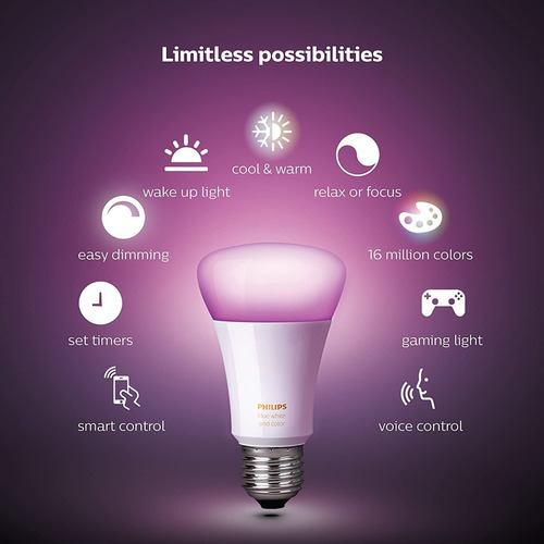 Philips Hue Kit De Inicio+3 Bulb White And Colors Nuevo Gtia