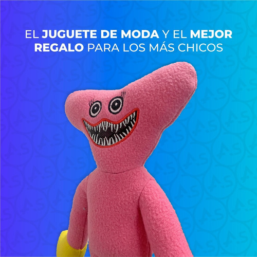 Imagen 6 de 10 de Peluche Huggy Wuggy Kissy Missy Muñeco Mediano 50cm