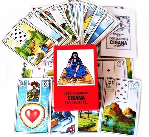 Baralho Tarô Cigana da Sorte Marselha Lenormand 36 cartas - neilomar -  Baralho - Magazine Luiza