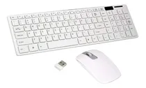 Comprar Kit Teclado E Mouse Wireless Slim Premium Windows Mac Cor do mouse Branco Cor do teclado Branco