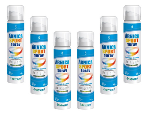 Pack X6 Nutrazul Árnica Sport Spray X 75ml - Tecnología Crac