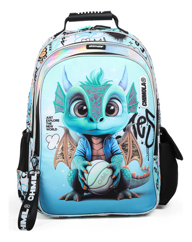 Mochila Chimola Espalda Grande Primaria Escolar 18p Bt200 Diseño De La Tela