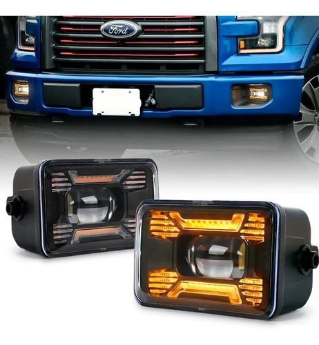 Faros De Niebla Drl Ford Lobo F150 2015 2016 2017