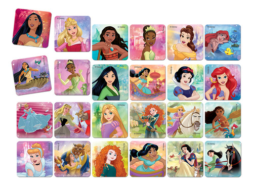 Jogo Da Memória Disney Princesa 24 Pares Jak Toyster