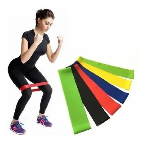 Set X5 Bandas Elásticas Ligas Ejercicio Entrenamiento