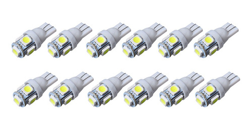 Muelitas T10 5 Led Pack 12 Unidades