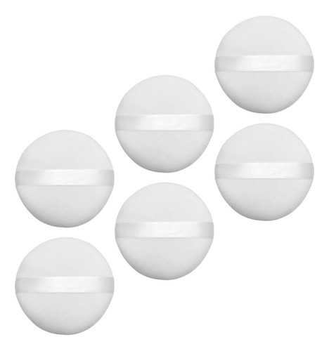 6 Peças De Pó Solto Especial Puff Simple Makeup Powder Puff