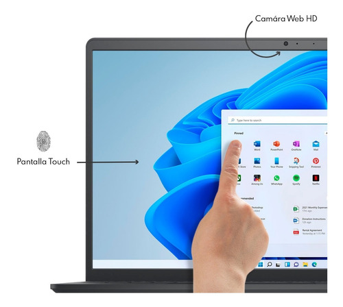 Imagen 5 de 6 de Laptop Dell Inspiron Ci5 15.6 I3511 Intel 8gb 256gb Touch