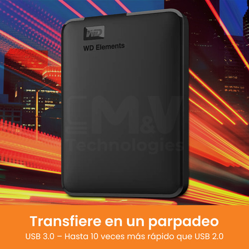 Disco Duro Externo 1tb Wd Elements Portable Usb 3.0 5gbps