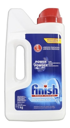 Finish Detergente Polvo Lavavajillas Automático Pote 1kg