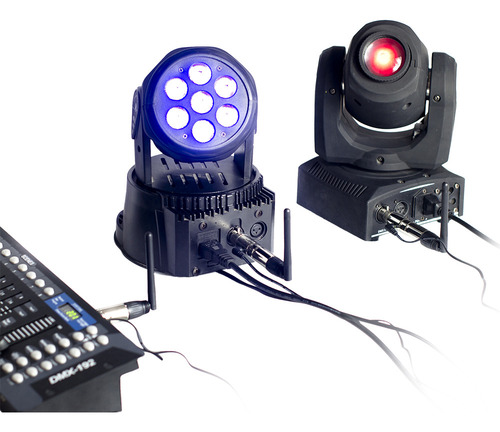 Kit D/receptor Y Transmisor Inalámbrico Dmx512 2.4g Ism, 2pz