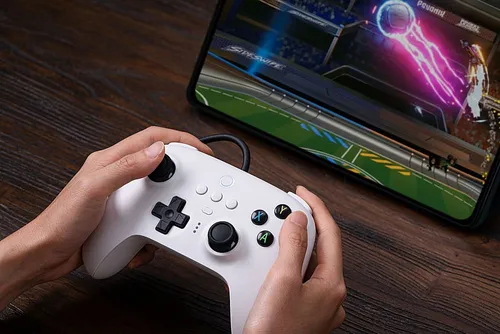 Controlador De Pc Con Cable De 8 Bits - Blanco