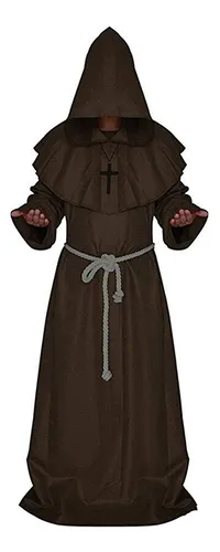 comprar Fraile Medieval Capucha Monje Renacimiento Sacerdote Tã...