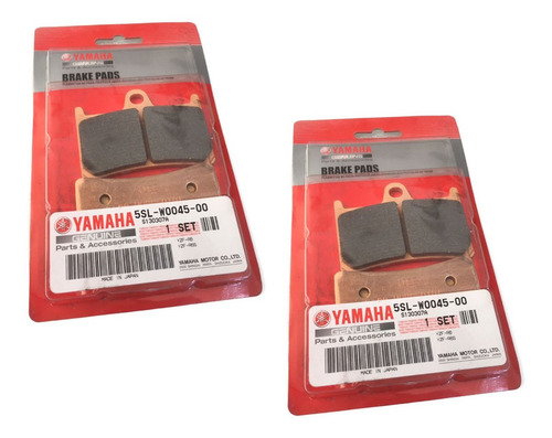 Imagen 2 de 3 de Set Pastillas Delanteras Trasera Yamaha Tdm 900 Fz 1 Mt 09 V