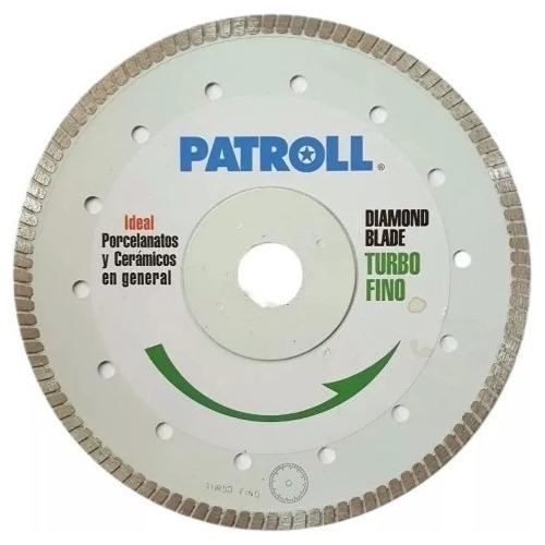 Disco Corte Porcelanato Turbo Fino Patroll 41/2 115 Trf