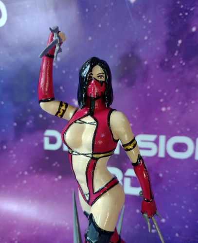 Figura Mileena V2 De Mortal Kombat Impreso En 3d