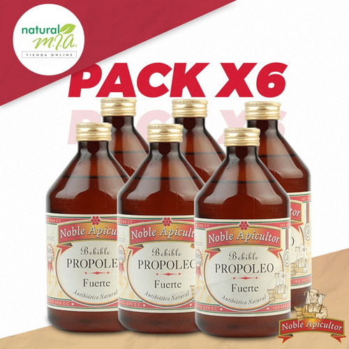 Pack X 6 - Propóleo Fuerte Noble Apicultor-500-antib Natural