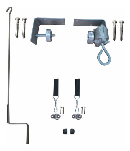 Toldo Cortina Retrátil 2,20 L X 2,60 Alt Completo Com Tubos