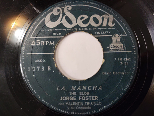 Vinilo Single  De Jorge Foster  --la Mancha  ( C14