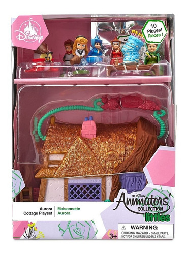 Set De Juego Miniatura De Cabaña De Aurora, Disney Animators