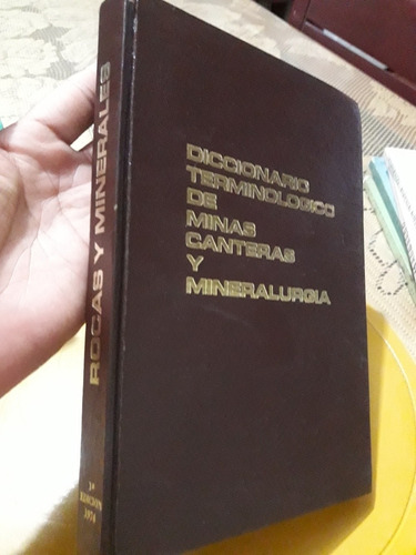 Libro Diccionario Terminologico Minas Canteras Mineralurgia