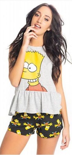 Promo Pijama Verano Promesse The Simpsons Mujer 