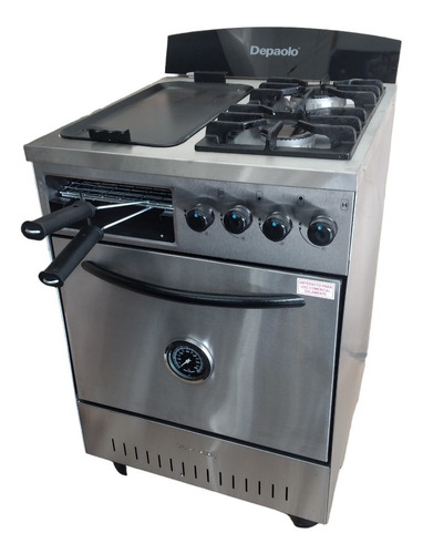 Imagen 2 de 2 de Cocina 2 Hornallas Depaolo Horno Ciego C/ Plancha Y Tostador