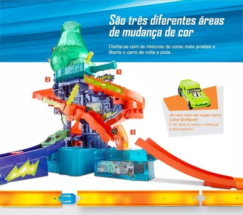 Pista Hot Wheels Colour Shifters Mattel Estação Científica 