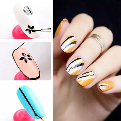 Imagen 2 de 7 de 3 Pinceles Para Dibujar En Uñas