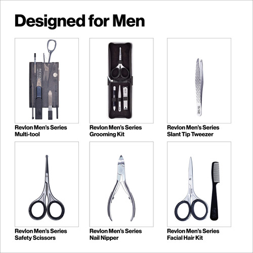 Kit De Aseo Revlon Para Hombre, Cortaúñas, Tijeras Y Pinzas