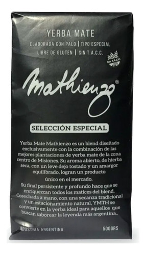 Yerba Mate Premium Mathienzo 2 X 500 Gr - Sin Tacc
