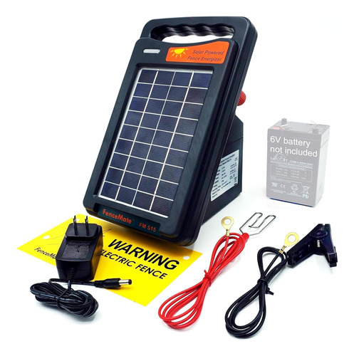 - Cargador Solar Valla De 0.2j Hasta 5 Millas, Energiza...