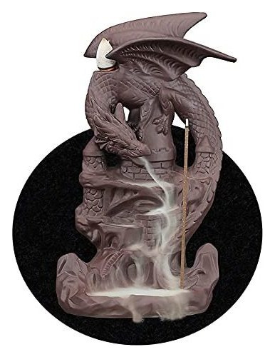 Figura Decorativa Dragon Backflow Quemador De Incienso Cerá