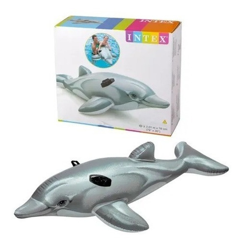 Delfin Inflable Con Manijas Grande Pileta Intex Tiendajyh