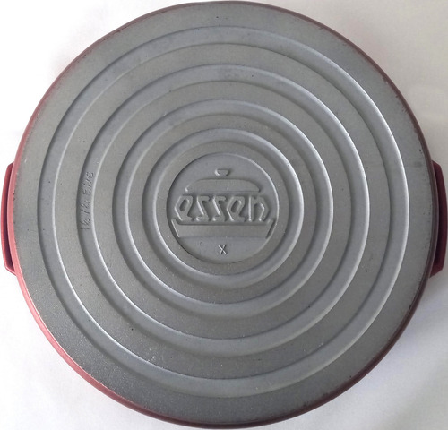Antigua Cacerola Olla Essen 25cm Restaurada Antiadherente Rojo Fuego (Reacondicionado)