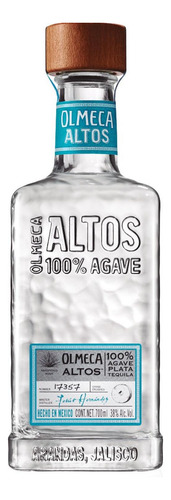 Caja De 6 Tequila Altos Olmeca Plata 750 Ml