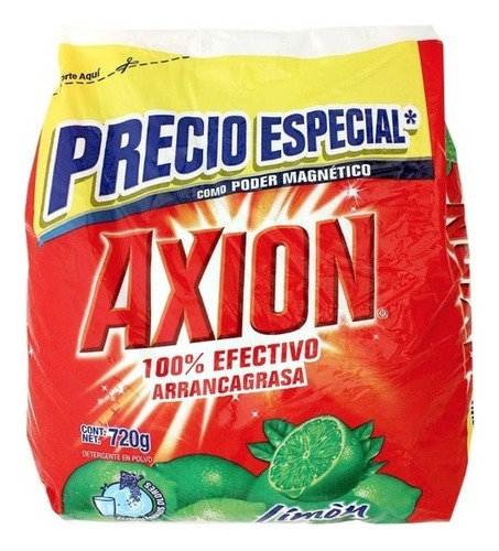 Caja Lavatrastes Axion Polvo 18 Bolsas De 720 Grs