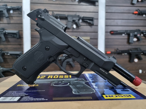 Imagem 8 de 9 de Airsoft Pistola Rossi Beretta M9 Fullmetal Blowback 6mm