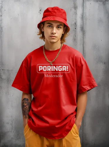 Remera Poringa Moderador 100% Algodon