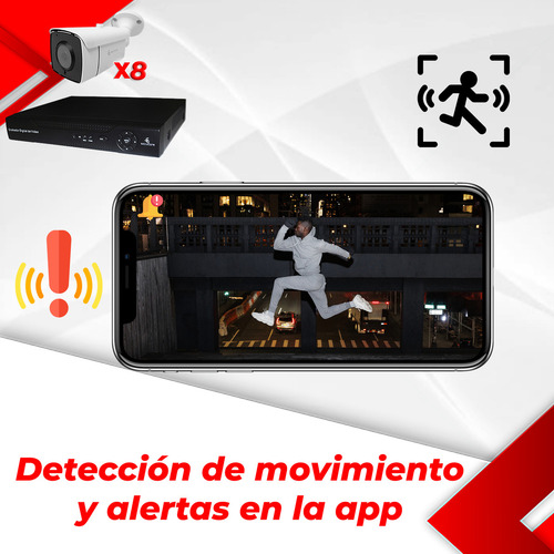 Kit Cctv Vigilancia Seguridad 8 Camaras Ip Video Hd 2k Nvr Secucore KITIP408