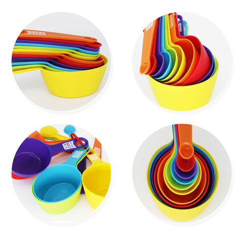 Imagem 3 de 6 de Medidor - 12pcs - Diversos Alimentos Receita Ud499 123 Util