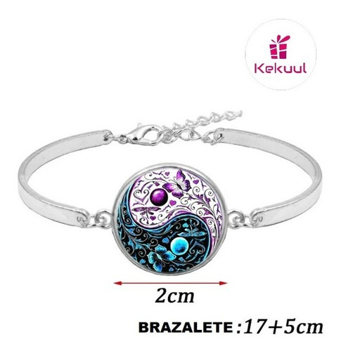 Pack Yin Yang Colgante Pulsera Aros