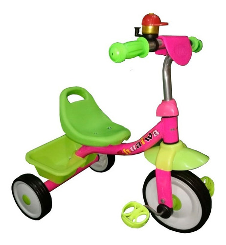 Triciclo Infantil 3 Ruedas Con Canasto Niños A Pedal