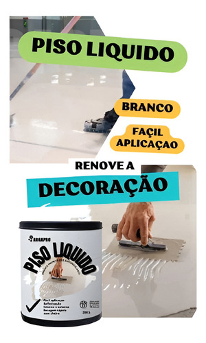 Kit Piso Liquido Autonivelante + Resina 20kg Argapro