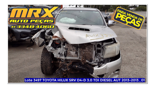 Sucata Toyota Hilux Srv D4-d 4x4 3.0 Diesel Aut 2013 Pecas
