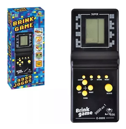 Super Mini Game Portátil 9999 In 1 Brinck Game Antigo Retro Cor Preto