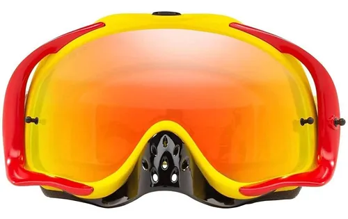 Óculos Oakley Crowbar Mx Red Yellow Fire Iridium Oo7025-75 Óculos Oakley Crowbar Mx Red Yellow Fire Iridium Oo7025-75